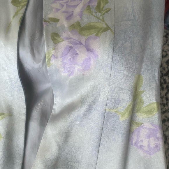 Escada 100% Silk Sleeveless Women’s Dress - Dusty Blue Size 36 (USA size 6) - Picture 11 of 15